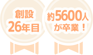 ニフィスの通信教育は創設26年目、卒業生約5,600人以上！