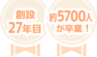 ニフィスの通信教育は創設27年目、卒業生約5,700人以上！